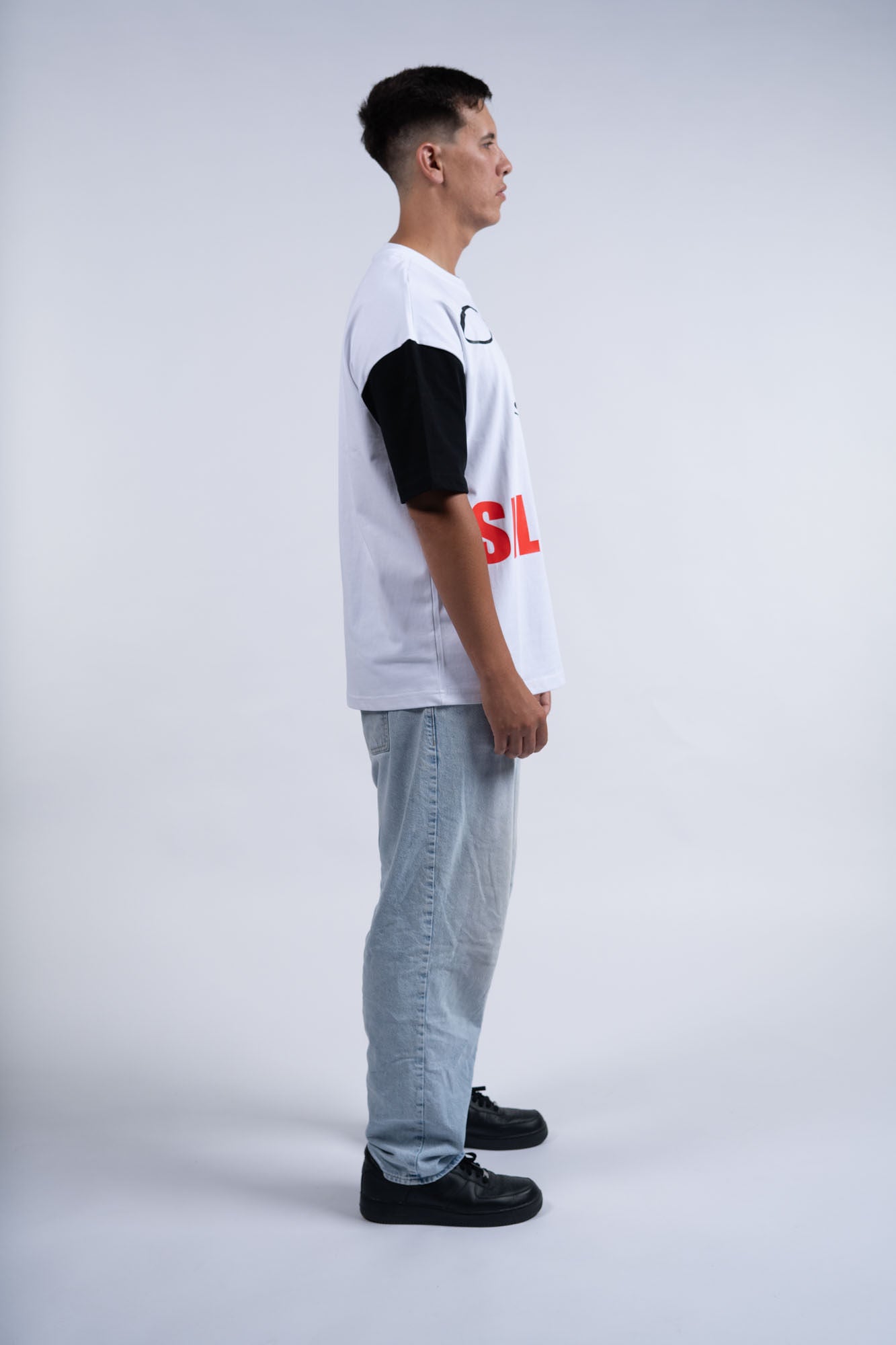 Asymmetric Silence T-shirt White