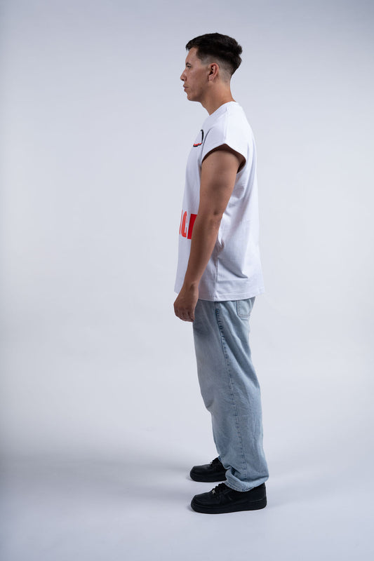 Asymmetric Silence T-shirt White